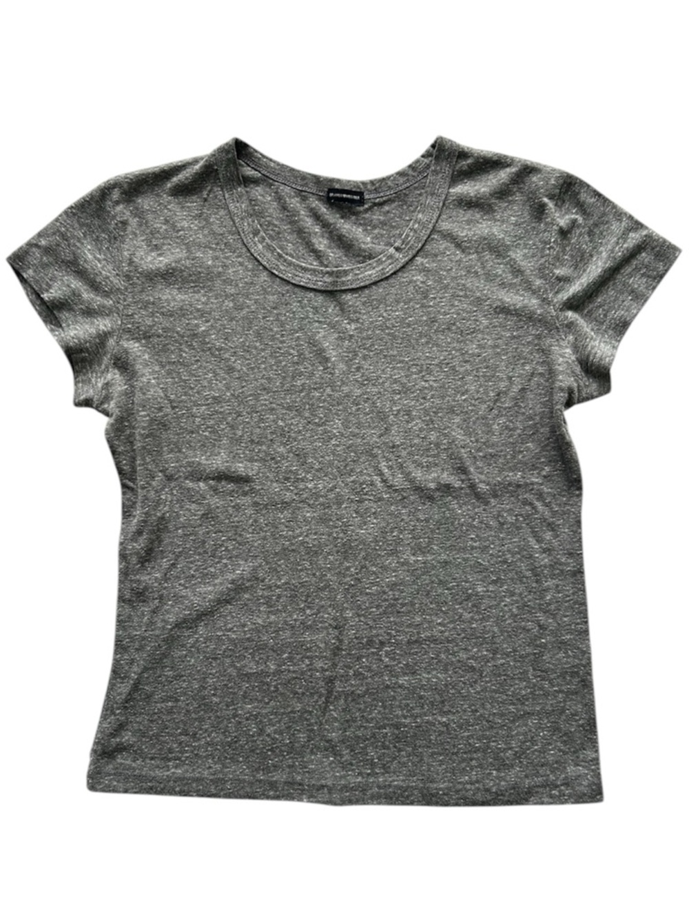 Brandy Melville Gray Short Sleeve T-Shirt - (Measures 19” PTP)